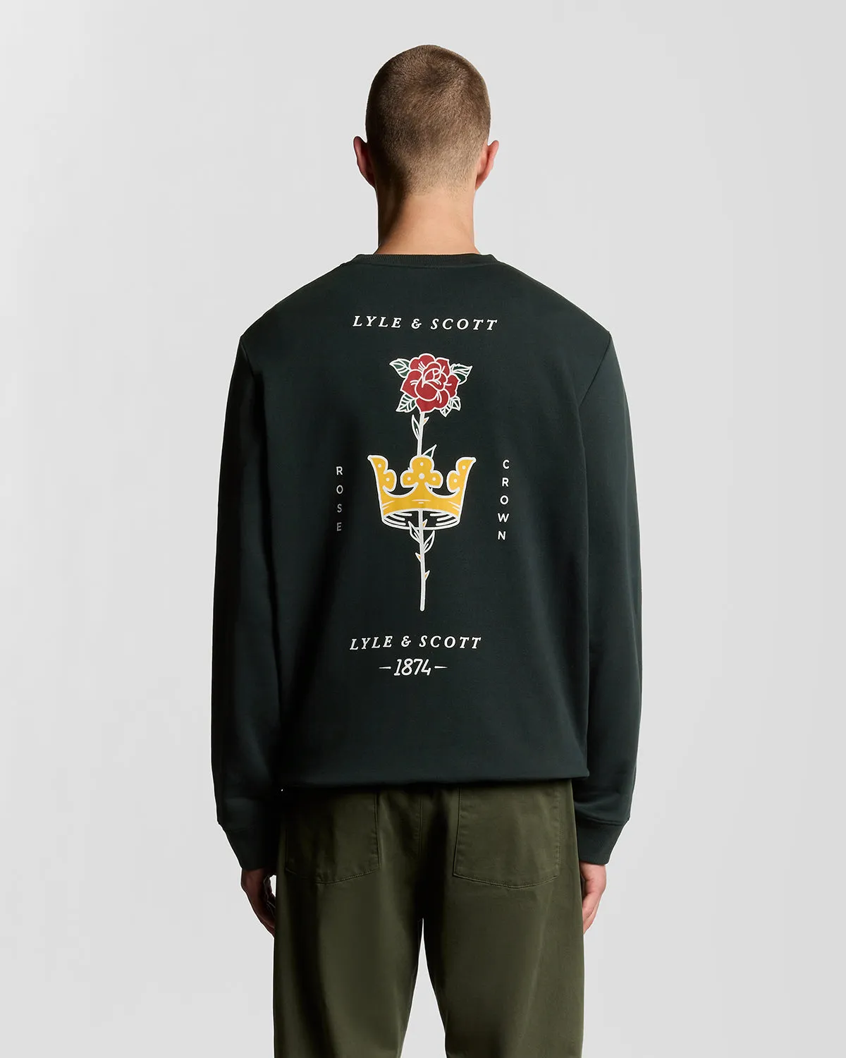 Pub Graphic Crew Neck Sweatshirt sold by Lyle & Scott product image thumbnail 4