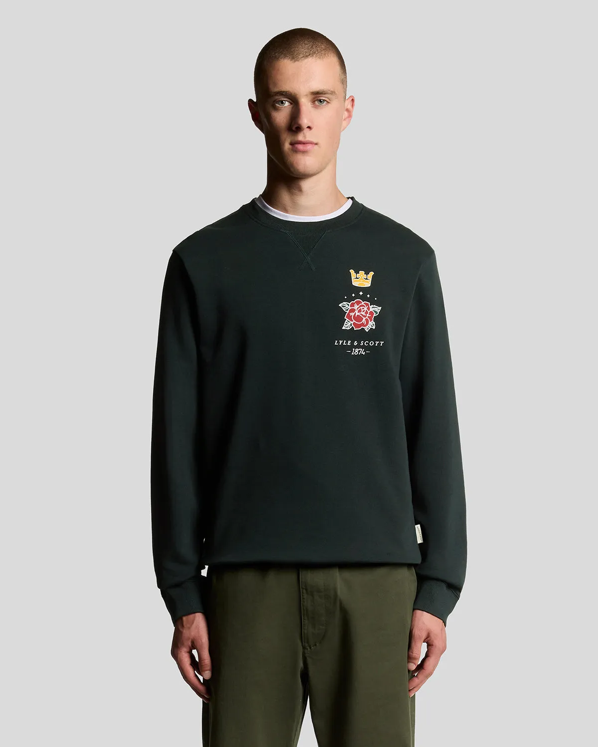 Pub Graphic Crew Neck Sweatshirt sold by Lyle & Scott
