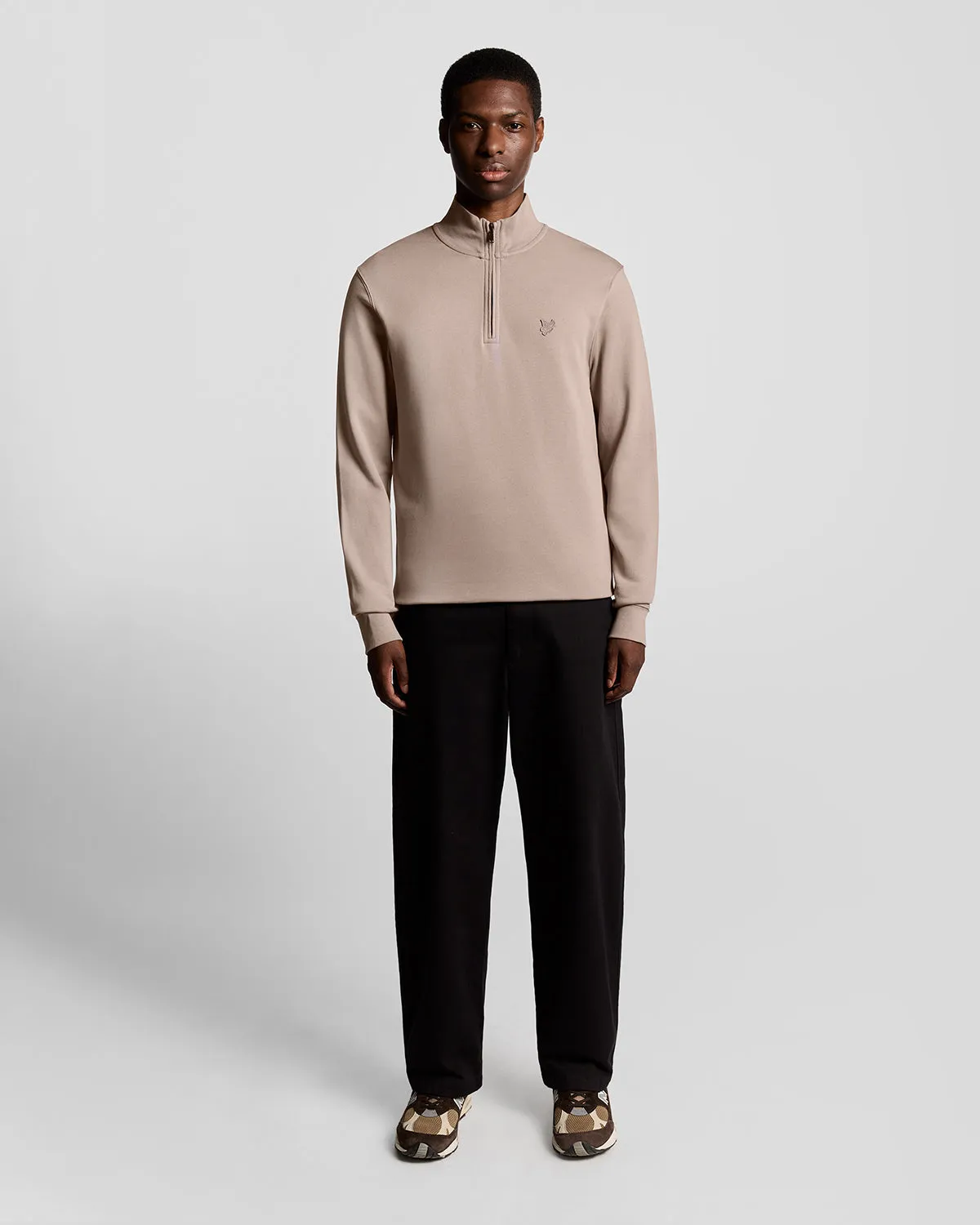 Superfine Cotton 1/4 Zip Sweatshirt sold by Lyle & Scott product image thumbnail 2