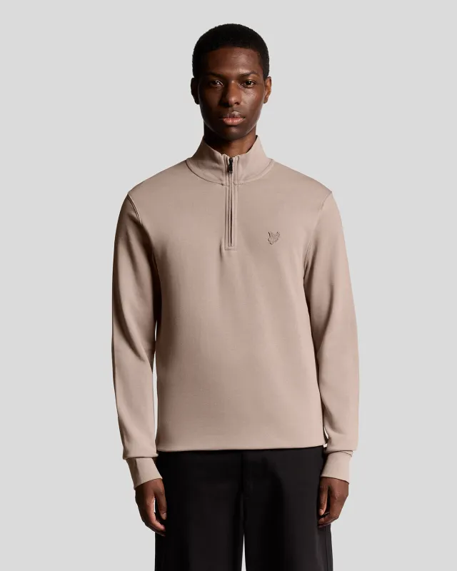 Superfine Cotton 1/4 Zip Sweatshirt sold by Lyle & Scott