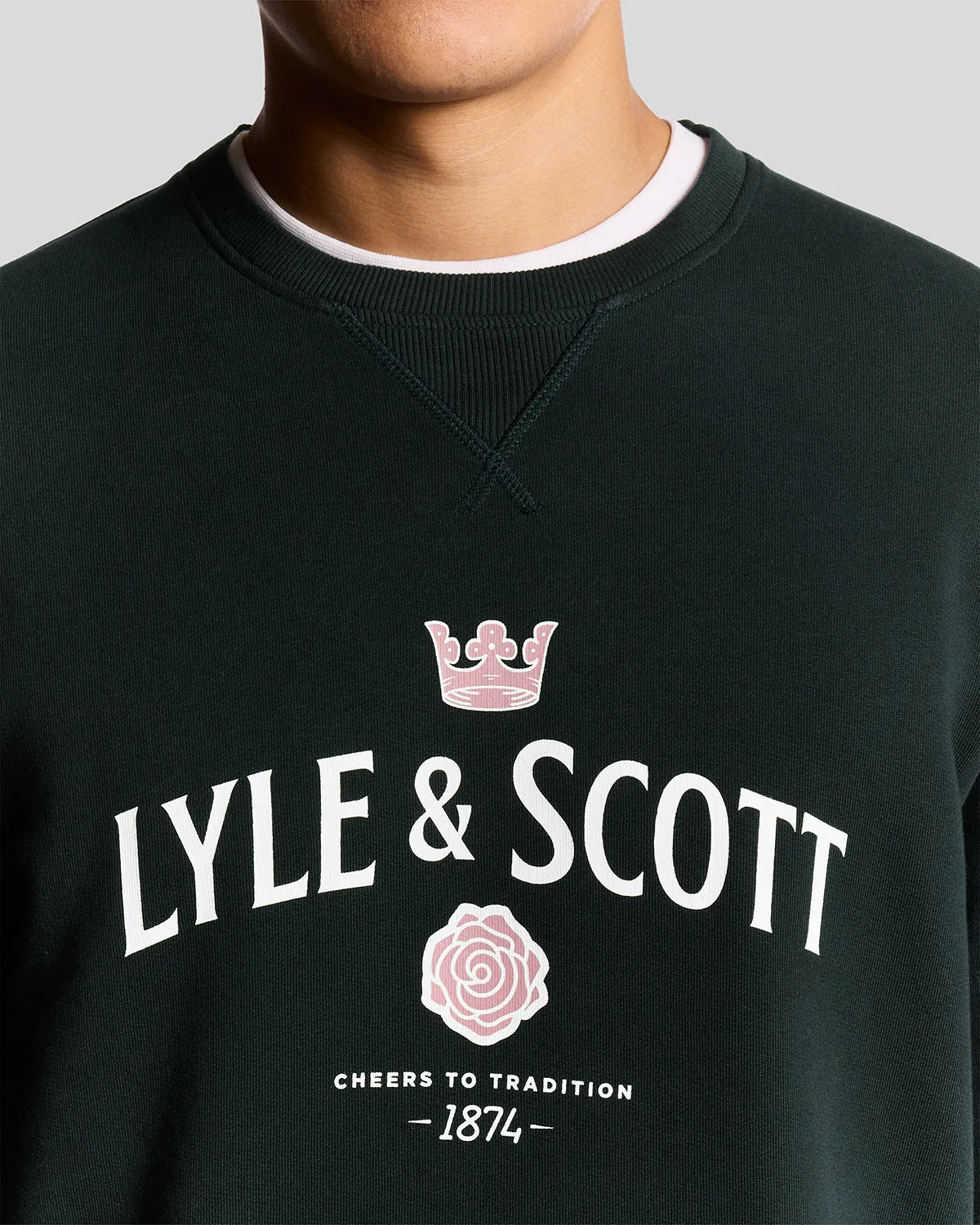 Cheers Graphic Crew Neck Sweatshirt sold by Lyle & Scott product image thumbnail 3