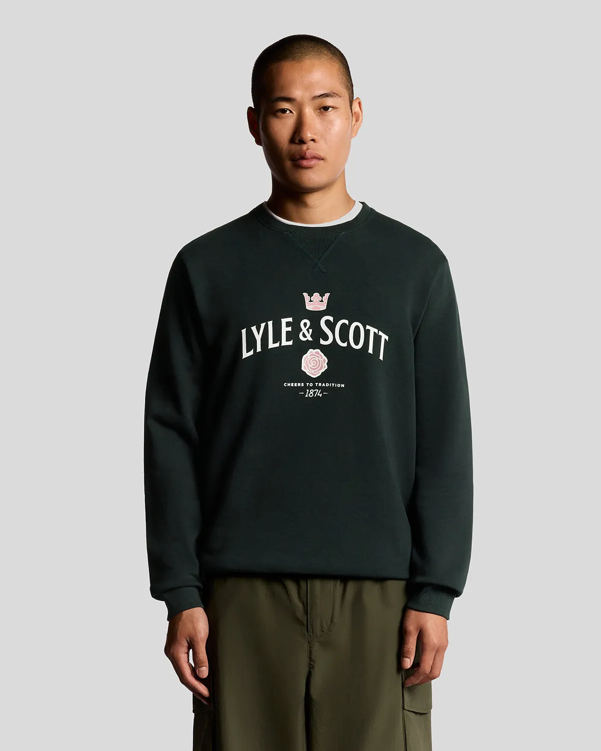 Cheers Graphic Crew Neck Sweatshirt sold by Lyle & Scott