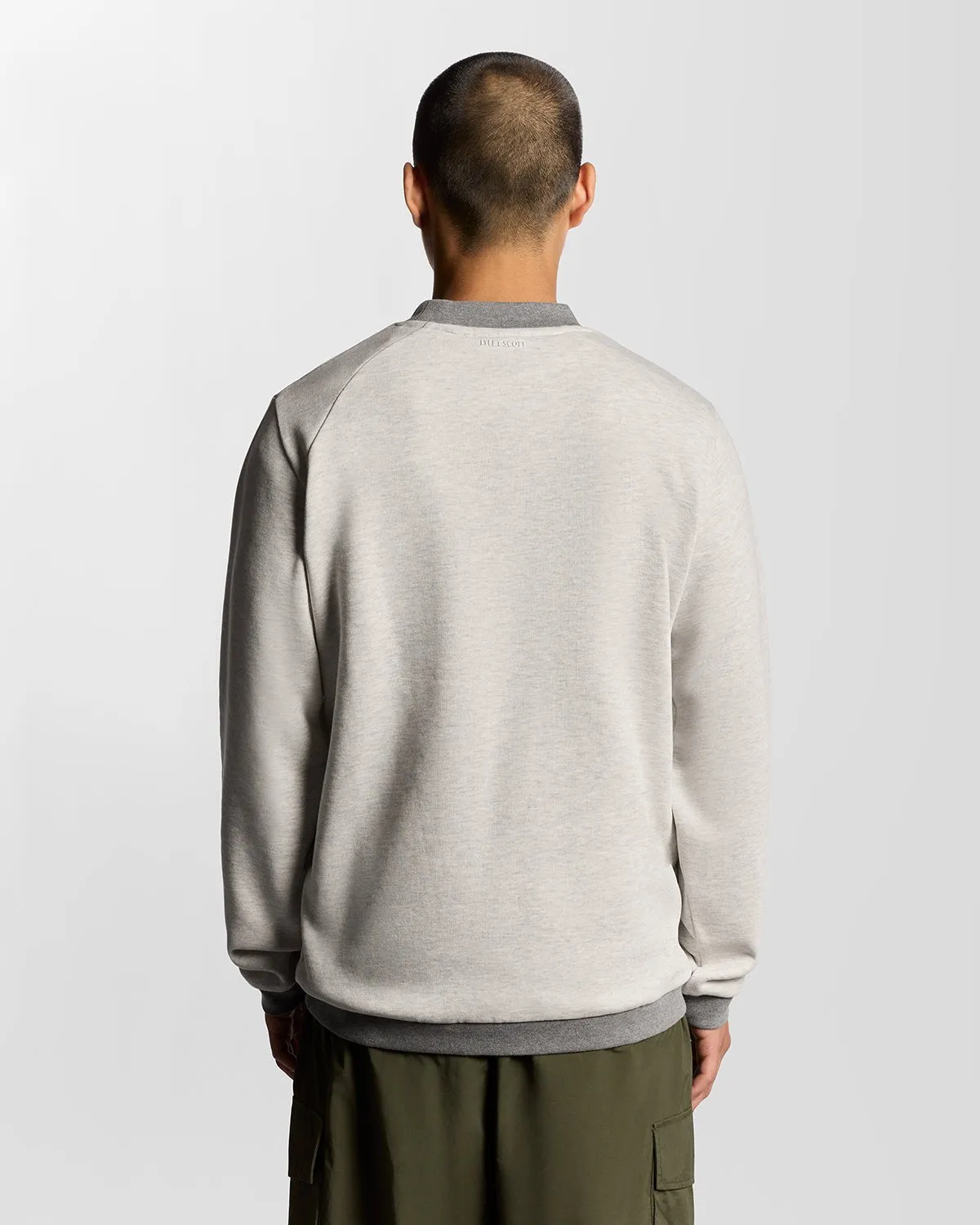 Half Raglan Sleeve Panneled Sweatshirt sold by Lyle & Scott product image thumbnail 4