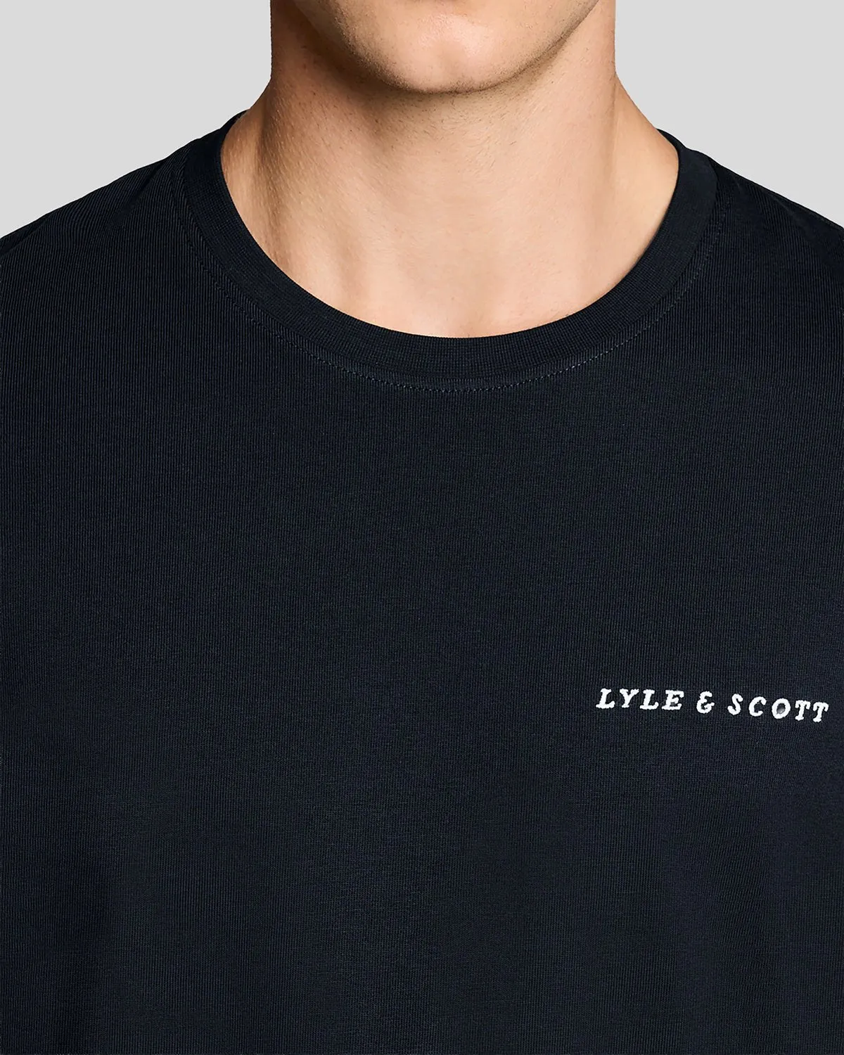 Script Logo Cotton Crew Neck T-Shirt sold by Lyle & Scott product image thumbnail 4