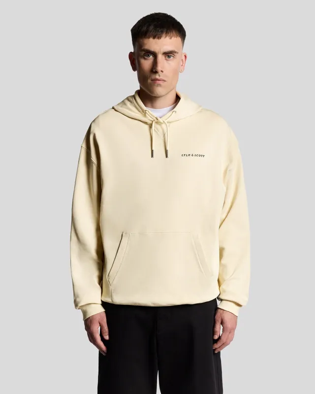 Script Brushback Pullover Hoodie sold by Lyle & Scott