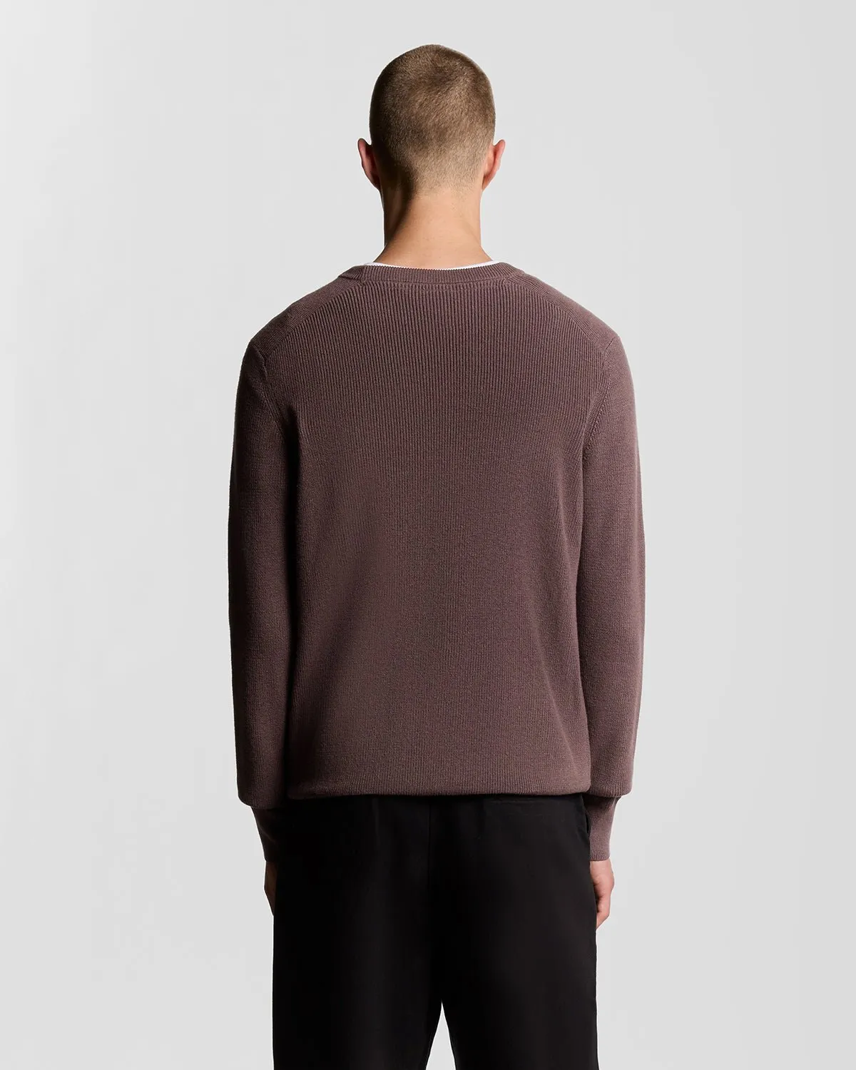 Engineered Rib Crew Neck Jumper sold by Lyle & Scott product image thumbnail 4