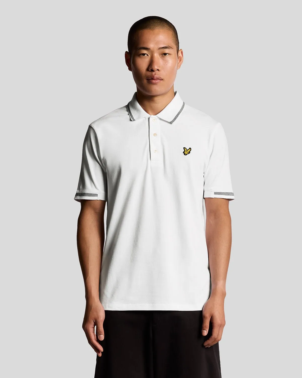 Birdseye Half Tipped Polo sold by Lyle & Scott
