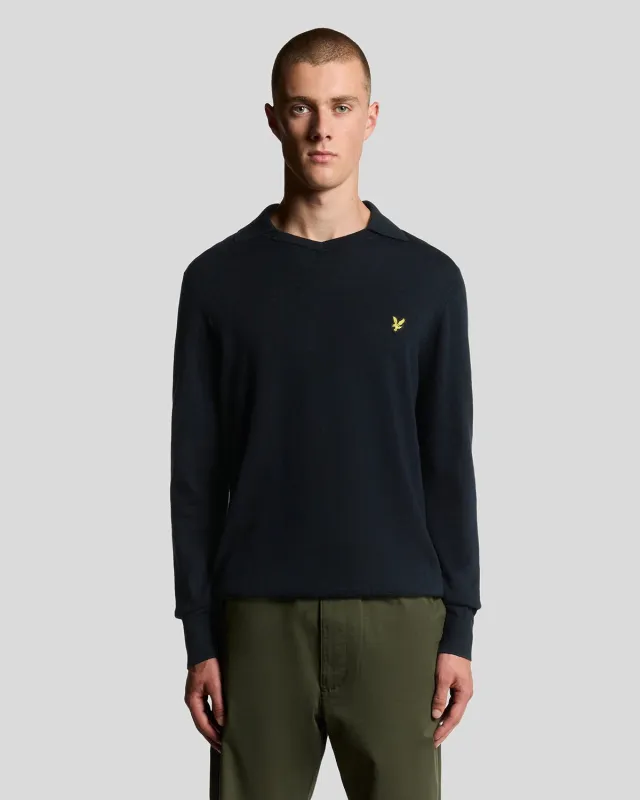 Cotton Merino Football Jumper sold by Lyle & Scott