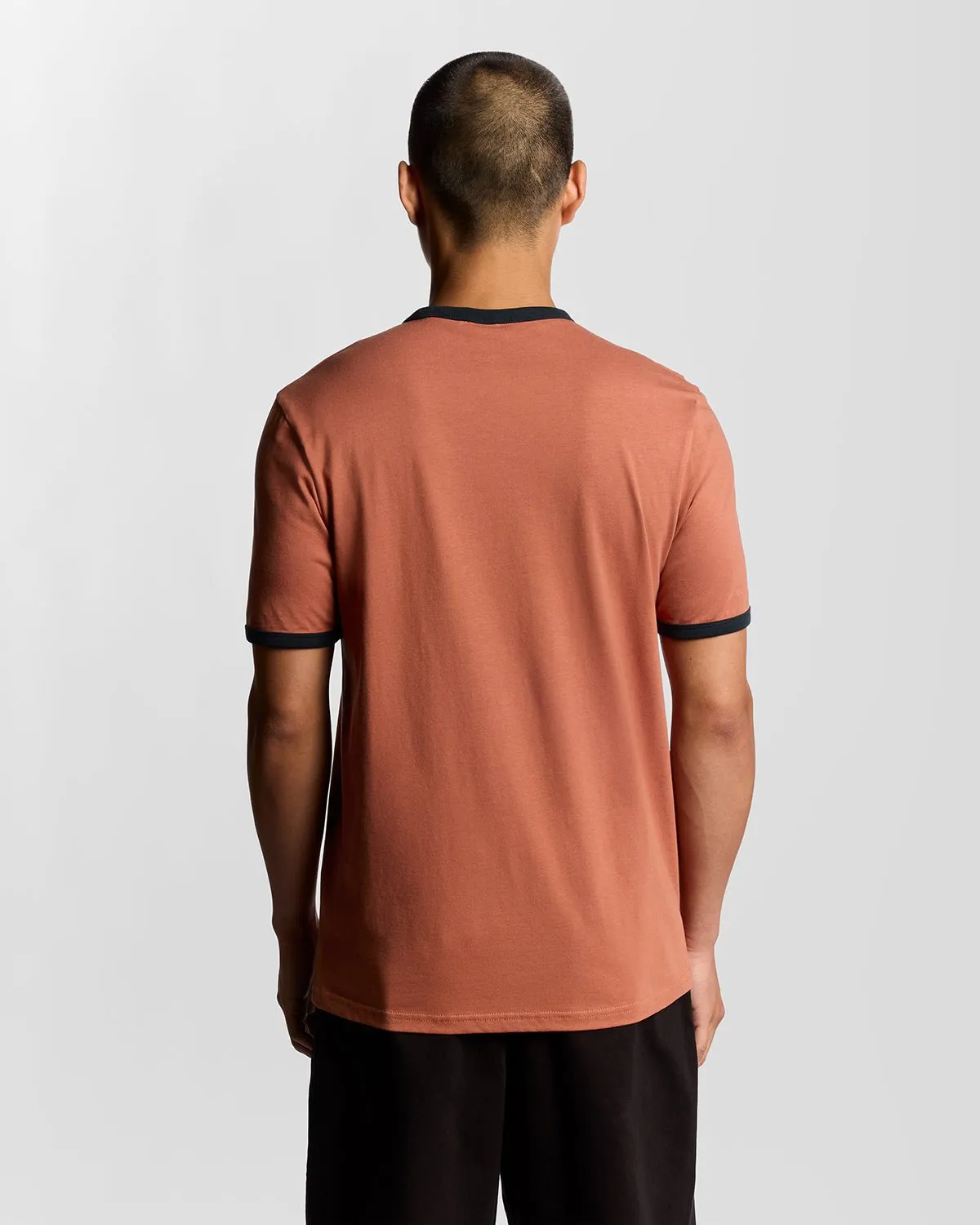 Ringer Cotton Crew Neck T-Shirt sold by Lyle & Scott product image thumbnail 4