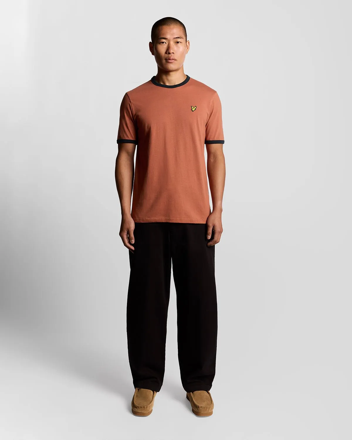 Ringer Cotton Crew Neck T-Shirt sold by Lyle & Scott product image thumbnail 2