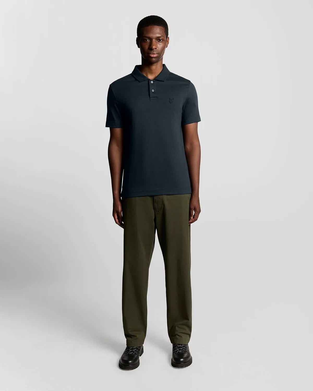 Heavyweight Marl Polo Shirt sold by Lyle & Scott product image thumbnail 2