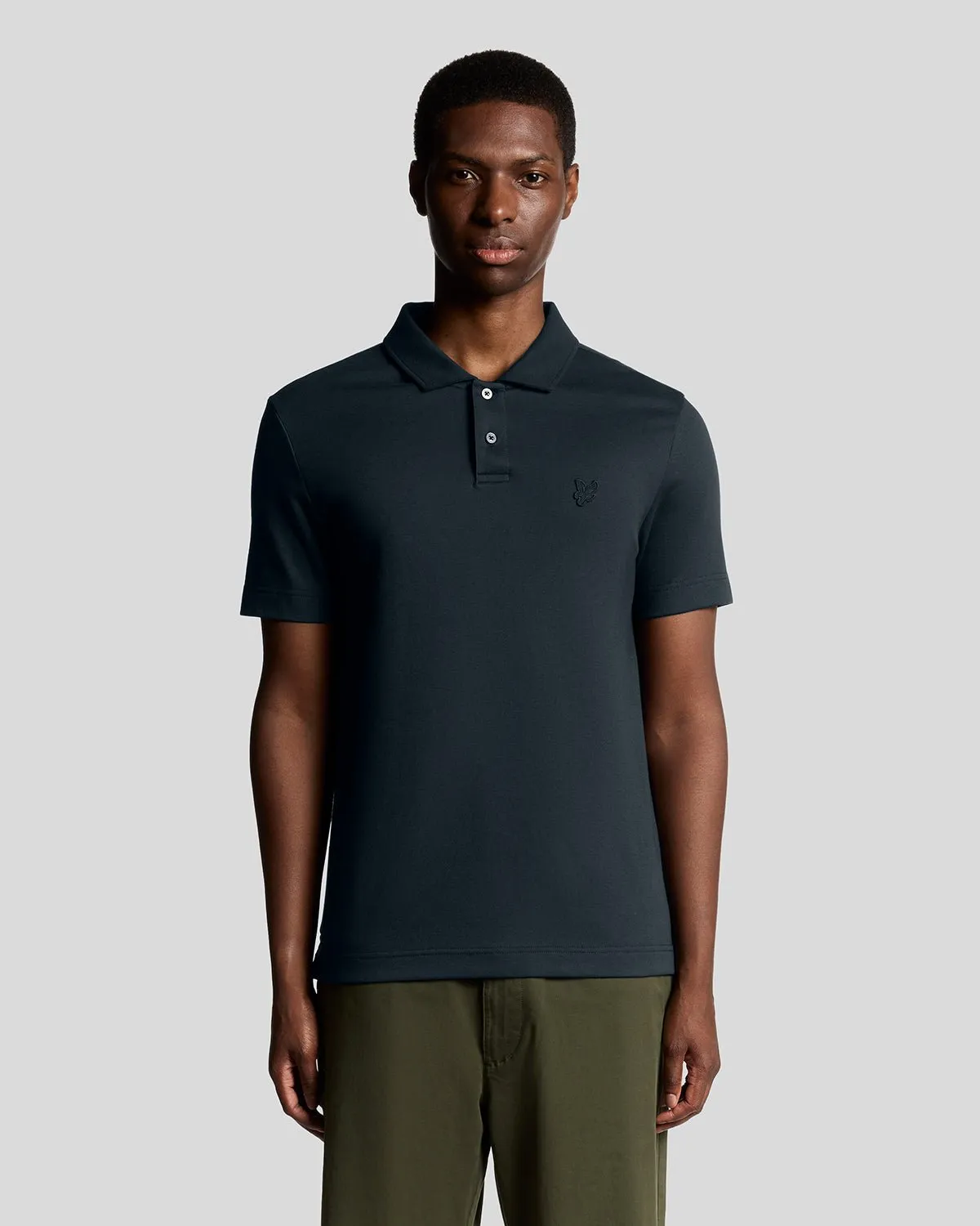 Heavyweight Marl Polo Shirt sold by Lyle & Scott