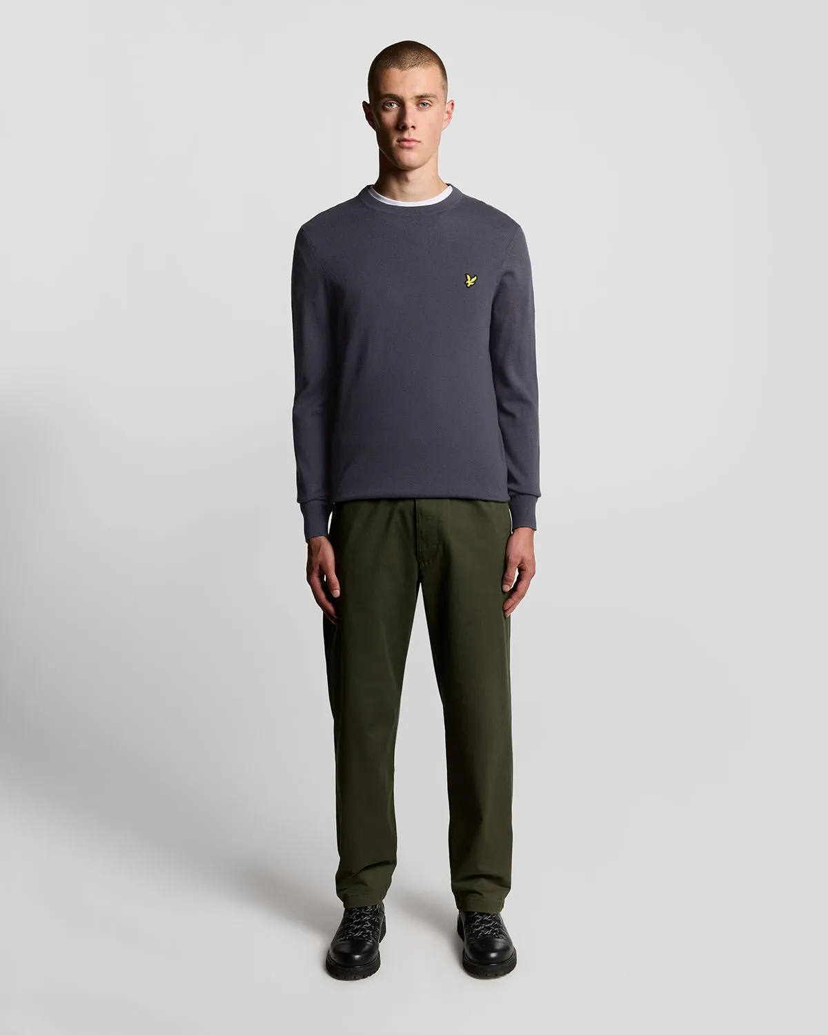 Cotton Merino Crew Neck Jumper sold by Lyle & Scott product image thumbnail 2