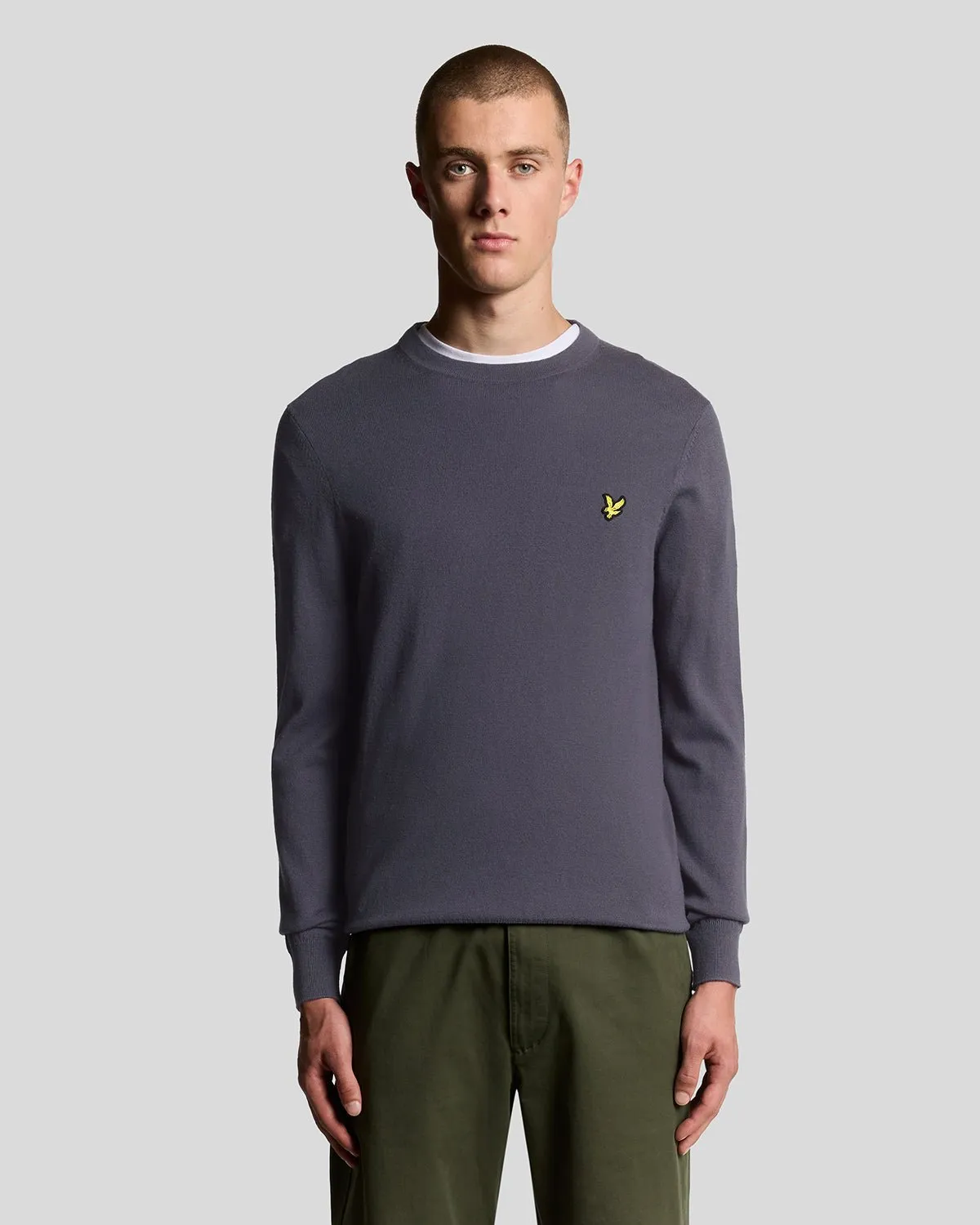 Cotton Merino Crew Neck Jumper sold by Lyle & Scott