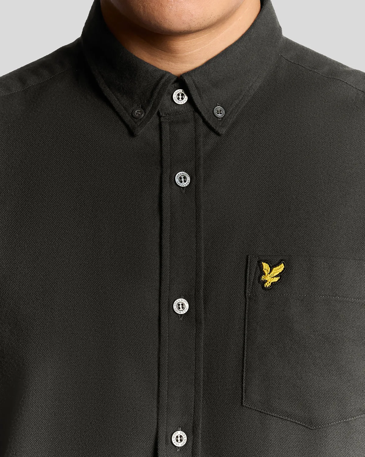 Button Down Flannel Shirt sold by Lyle & Scott product image thumbnail 3
