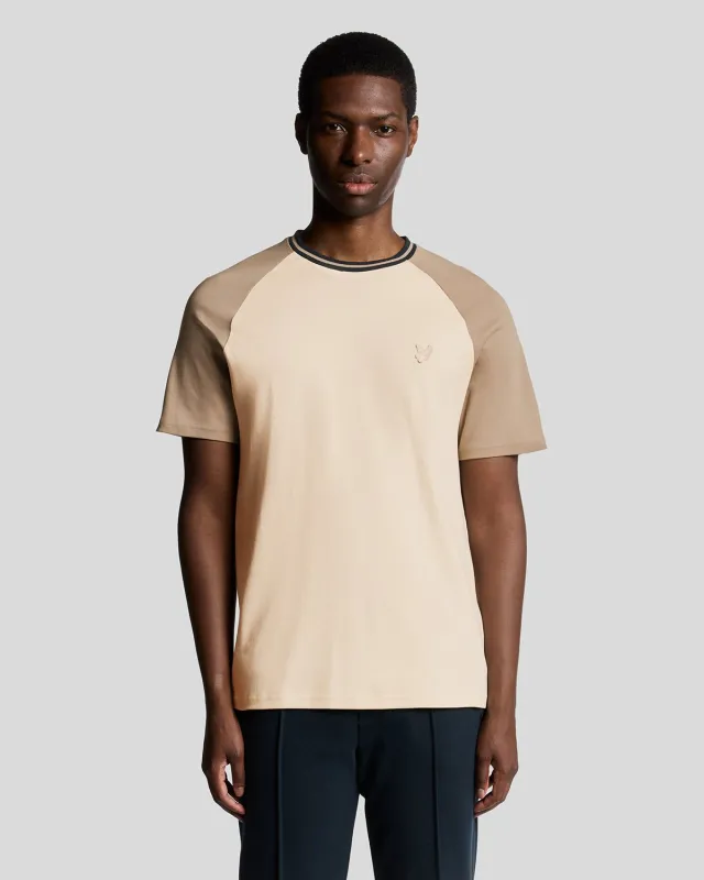 Interlock Contrast Raglan T-shirt sold by Lyle & Scott