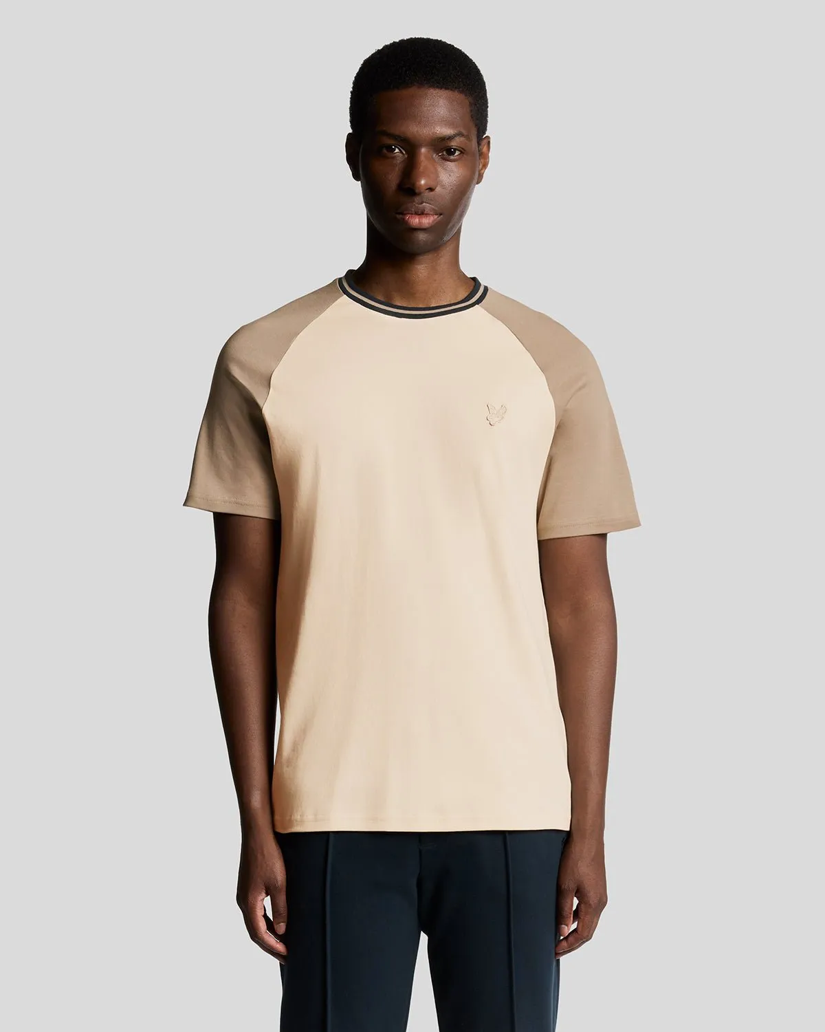 Interlock Contrast Raglan T-shirt sold by Lyle & Scott