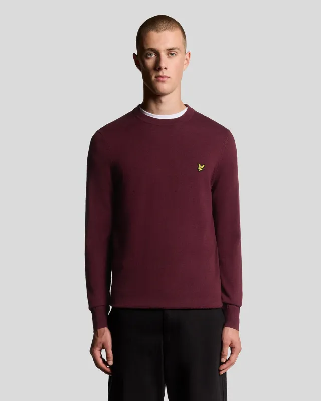 Cotton Merino Crew Neck Jumper sold by Lyle & Scott
