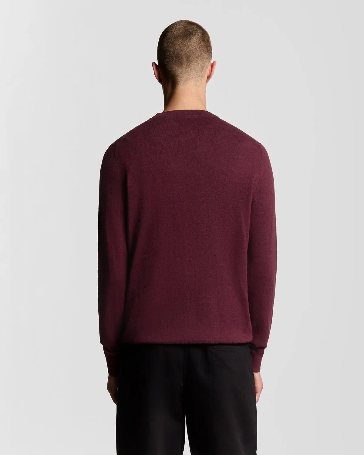 Cotton Merino Crew Neck Jumper sold by Lyle & Scott product image thumbnail 4