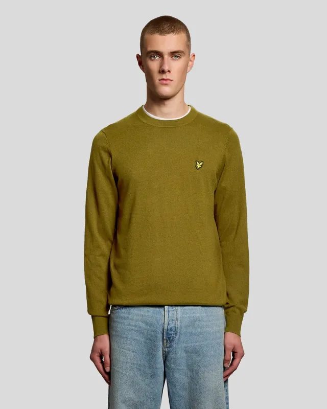 Cotton Merino Crew Neck Jumper sold by Lyle & Scott
