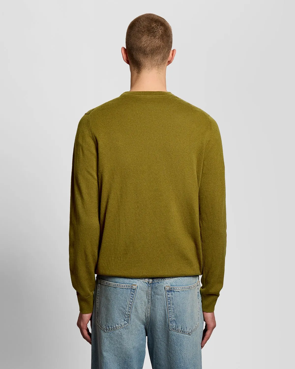 Cotton Merino Crew Neck Jumper sold by Lyle & Scott product image thumbnail 4