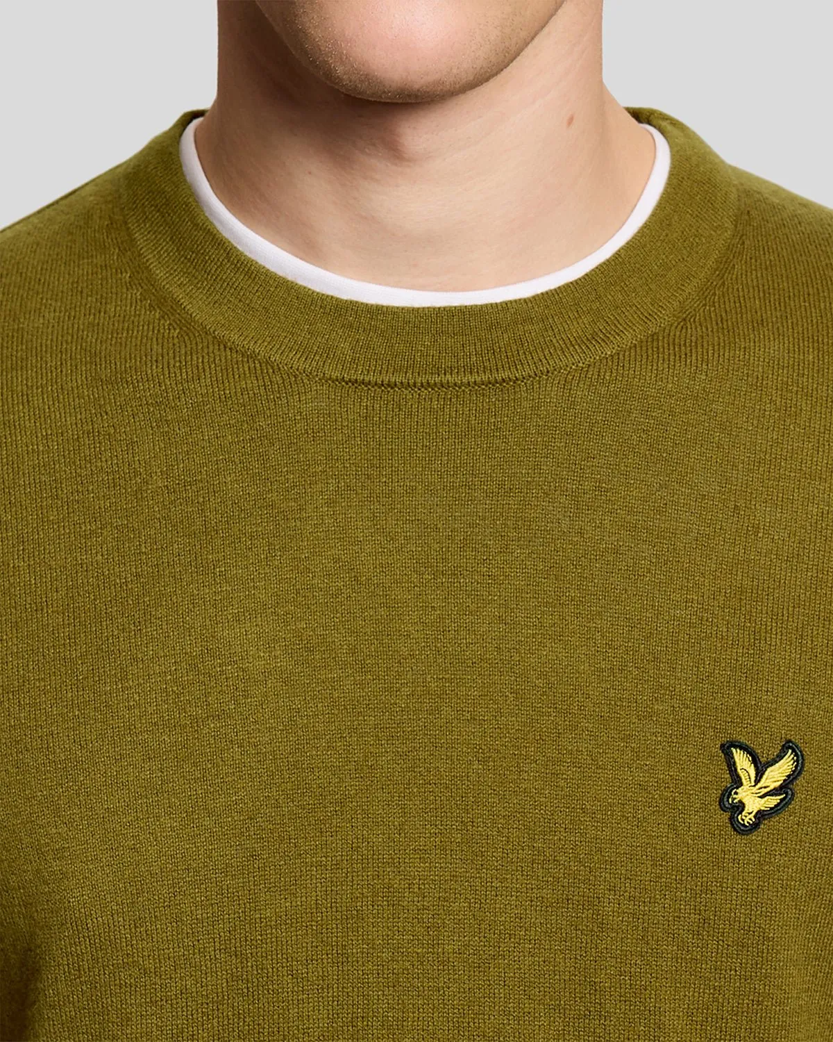 Cotton Merino Crew Neck Jumper sold by Lyle & Scott product image thumbnail 3