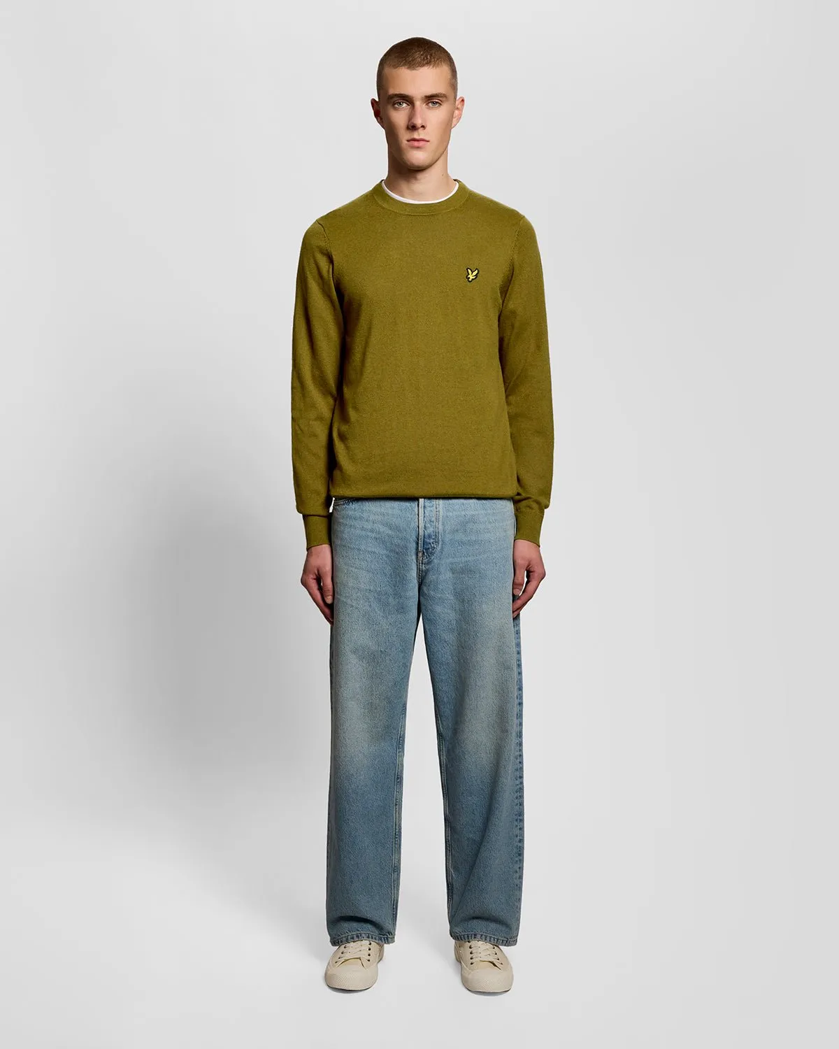 Cotton Merino Crew Neck Jumper sold by Lyle & Scott product image thumbnail 2