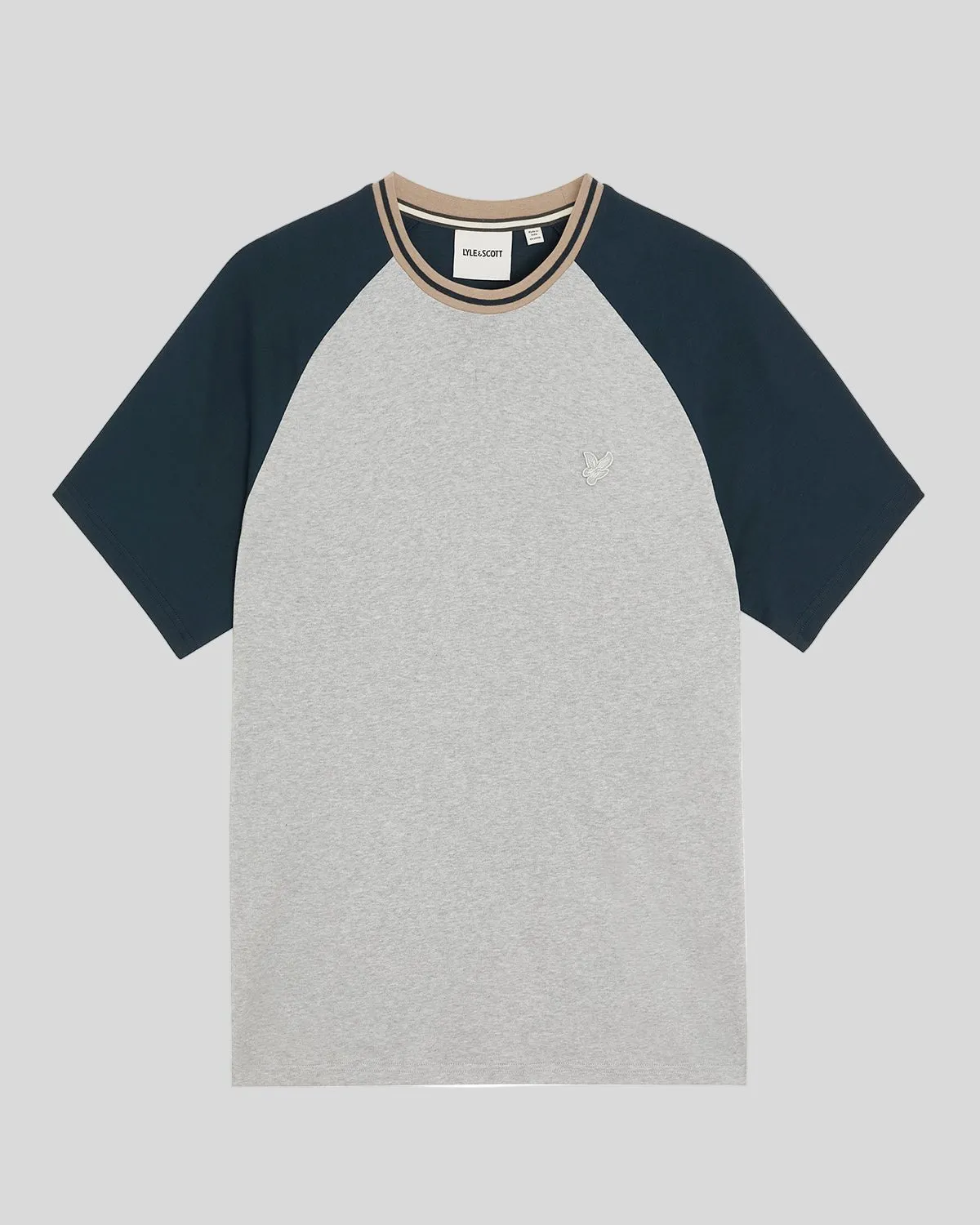 Interlock Contrast Raglan T-shirt sold by Lyle & Scott product image thumbnail 5
