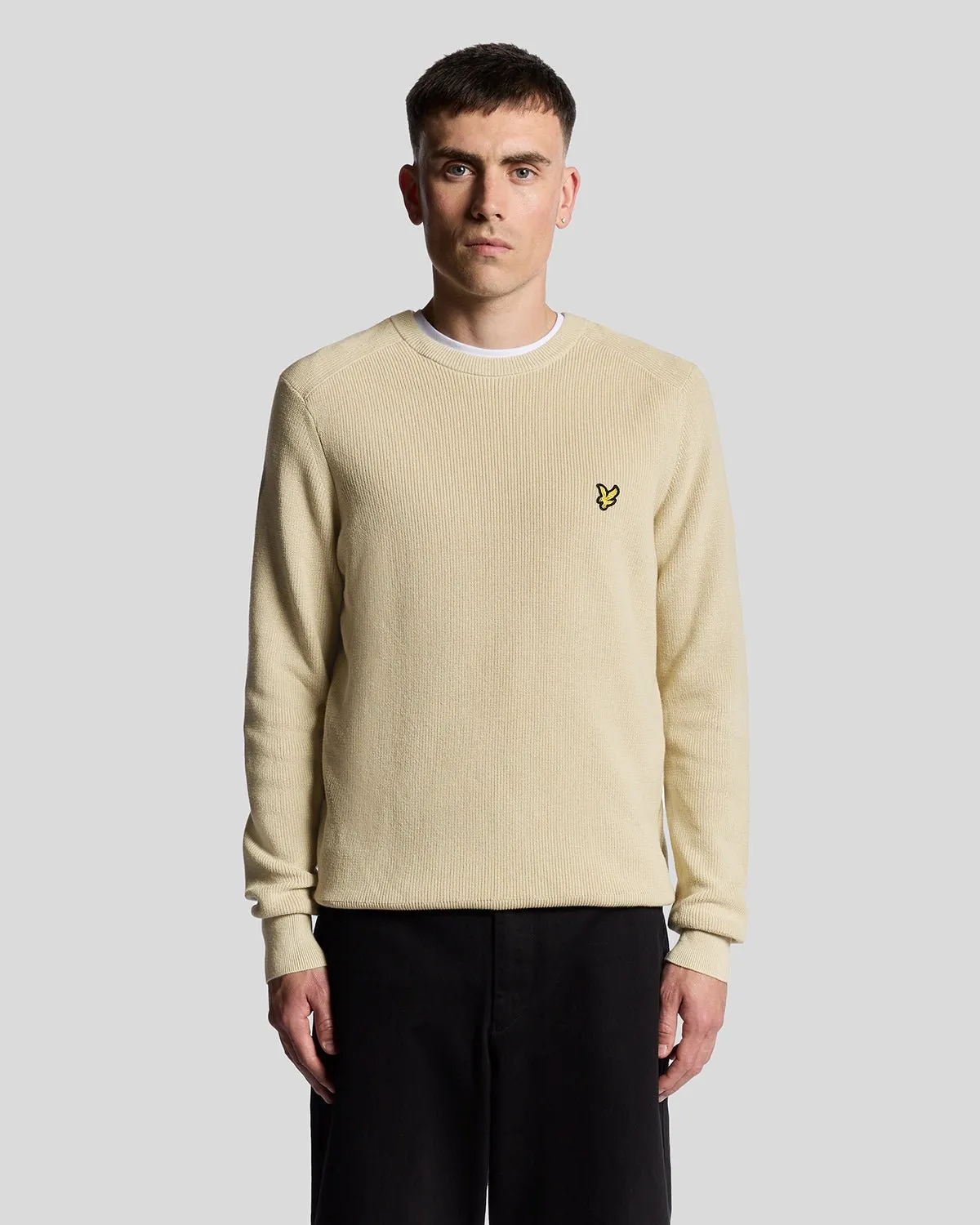 Engineered Rib Crew Neck Jumper sold by Lyle & Scott