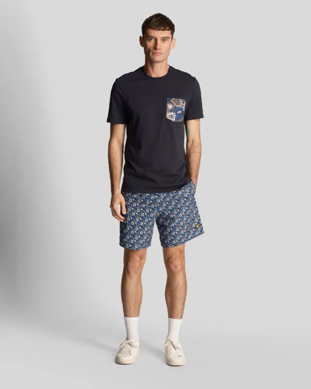 Floral Print Resort Swim Shorts sold by Lyle & Scott