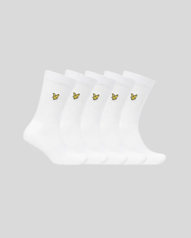 5 Pack Tubular Sock made by Lyle & Scott