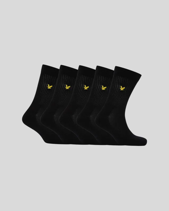5 Pack Tubular Sock made by Lyle & Scott
