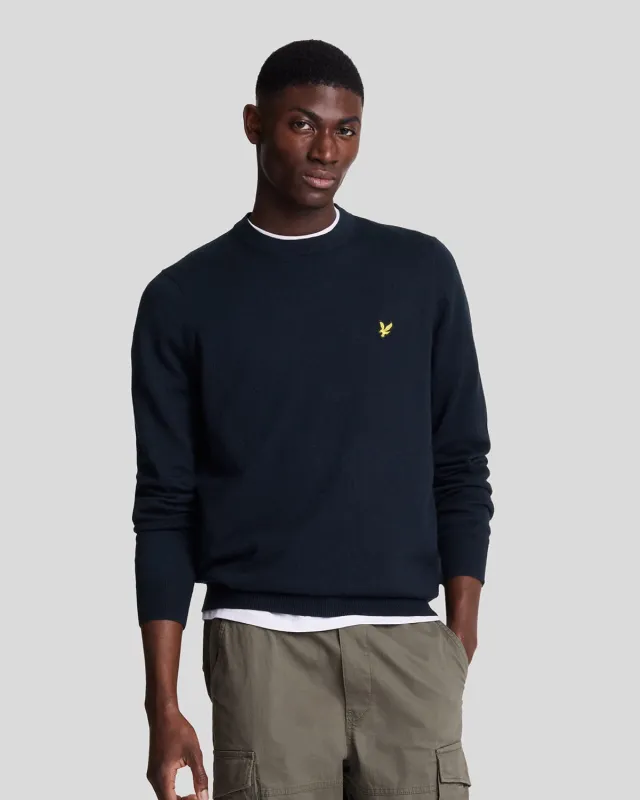Cotton Merino Crew Neck Jumper sold by Lyle & Scott