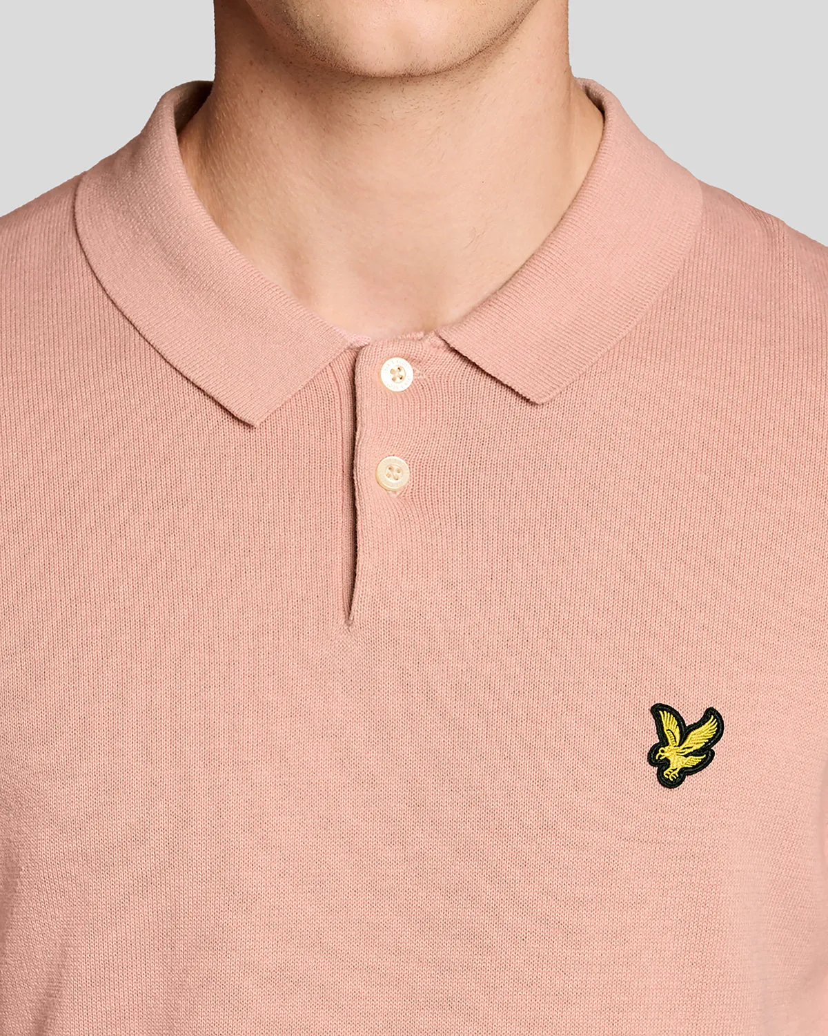 Cotton Knitted Polo Shirt sold by Lyle & Scott product image thumbnail 3