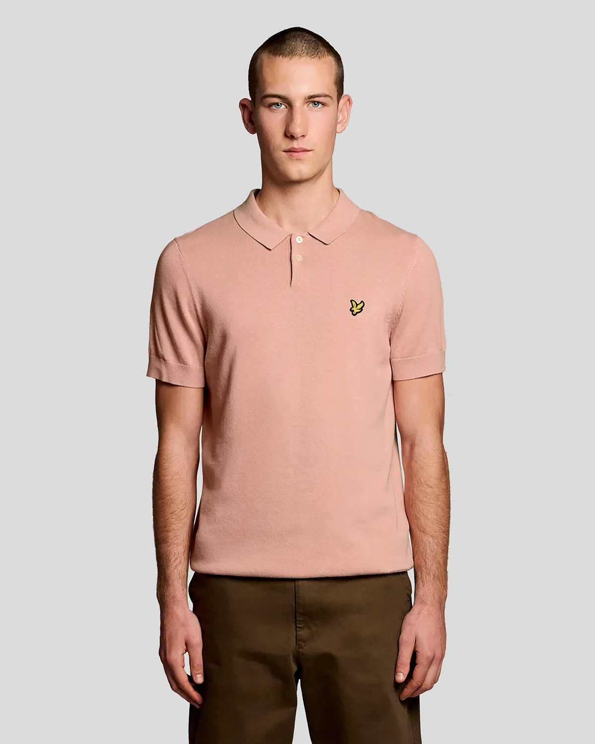 Cotton Knitted Polo Shirt sold by Lyle & Scott