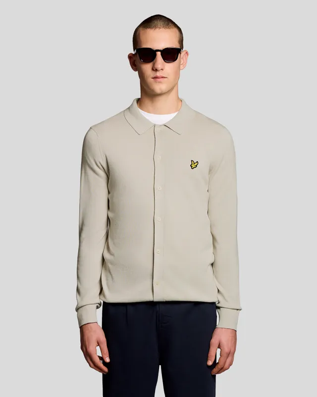 Cotton Knitted Shirt made by Lyle & Scott