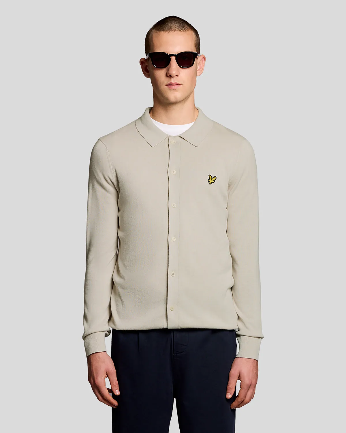 Cotton Knitted Shirt sold by Lyle & Scott