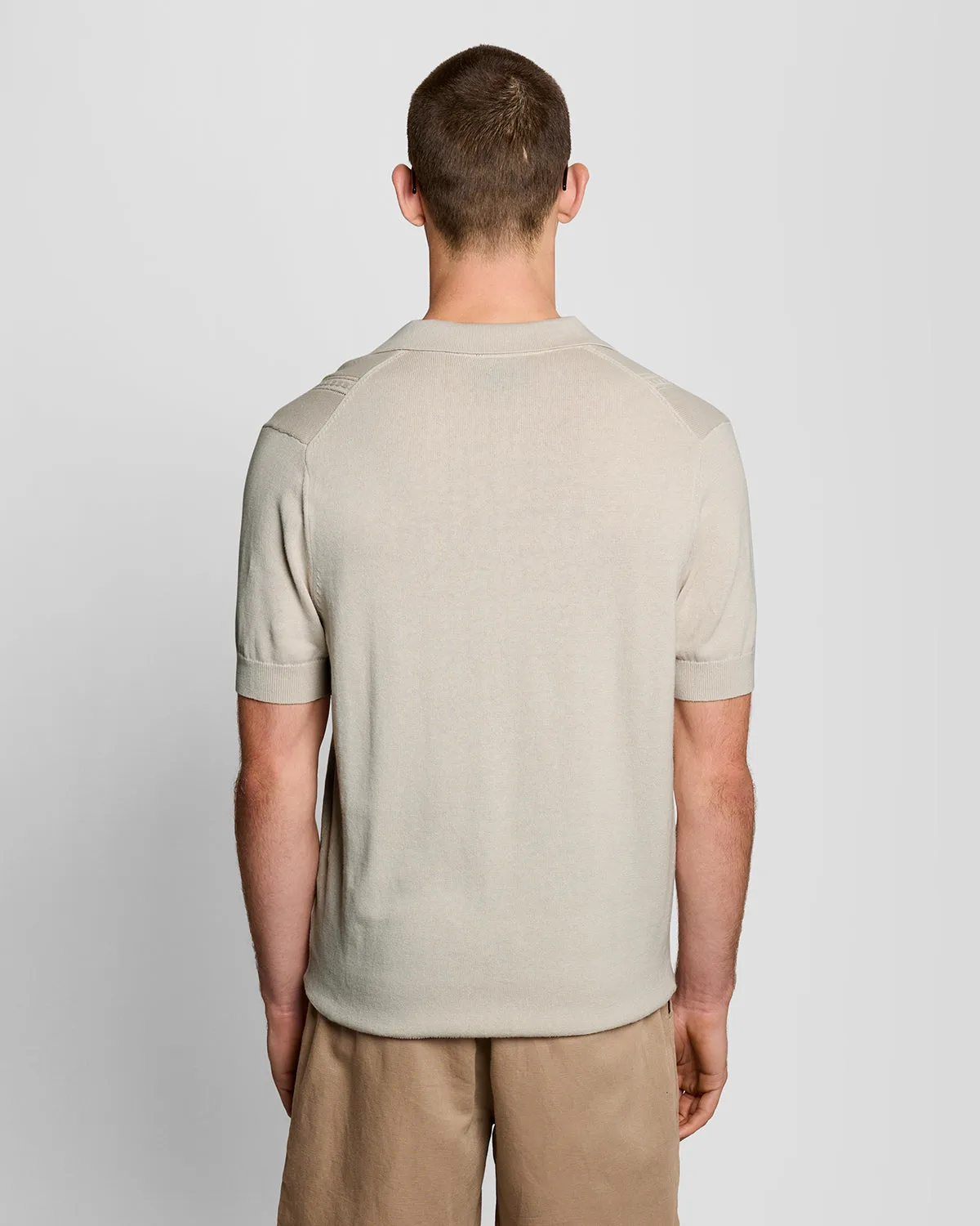 Open Collar Argyle Knitted Polo Shirt sold by Lyle & Scott product image thumbnail 4