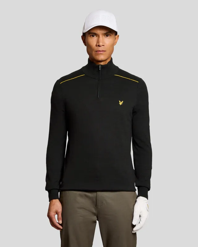 Cotton Tipped 1/4 Zip Jumper sold by Lyle & Scott