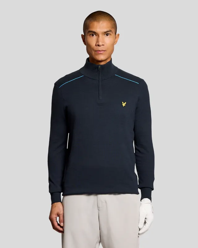 Cotton Tipped 1/4 Zip Jumper sold by Lyle & Scott