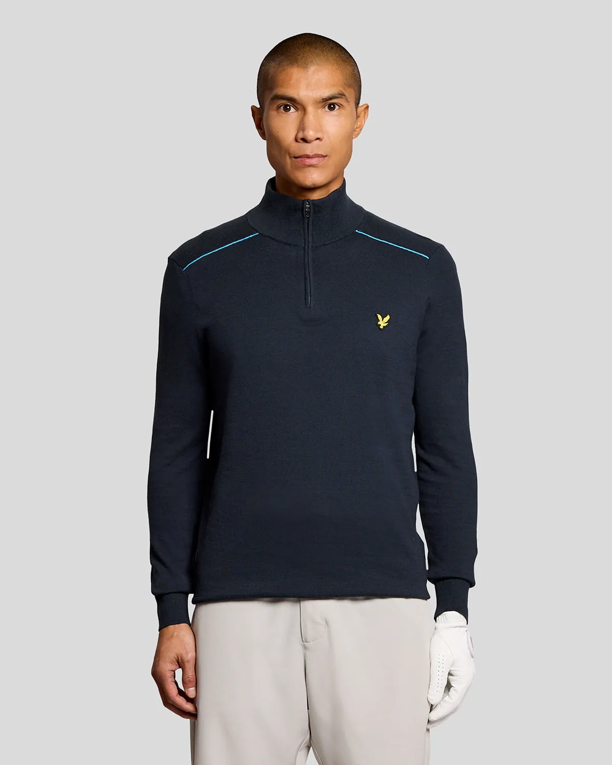Cotton Tipped 1/4 Zip Jumper sold by Lyle & Scott