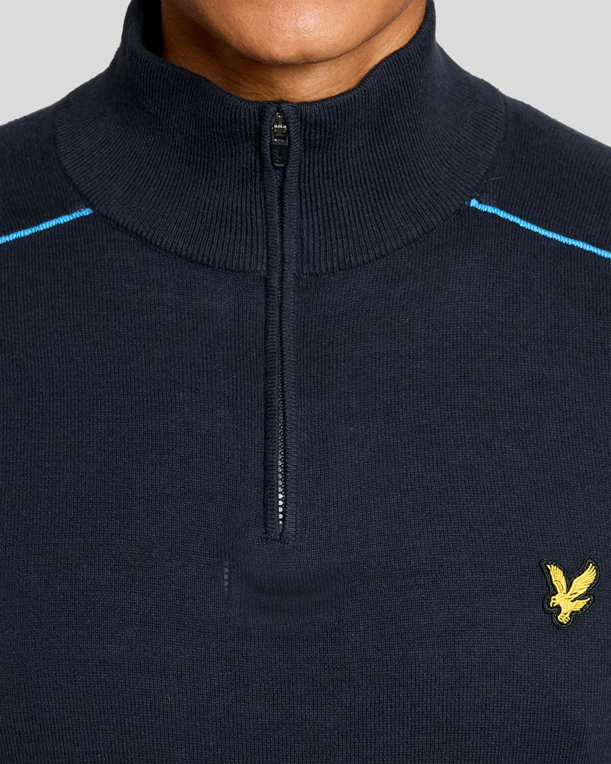 Cotton Tipped 1/4 Zip Jumper sold by Lyle & Scott product image thumbnail 3