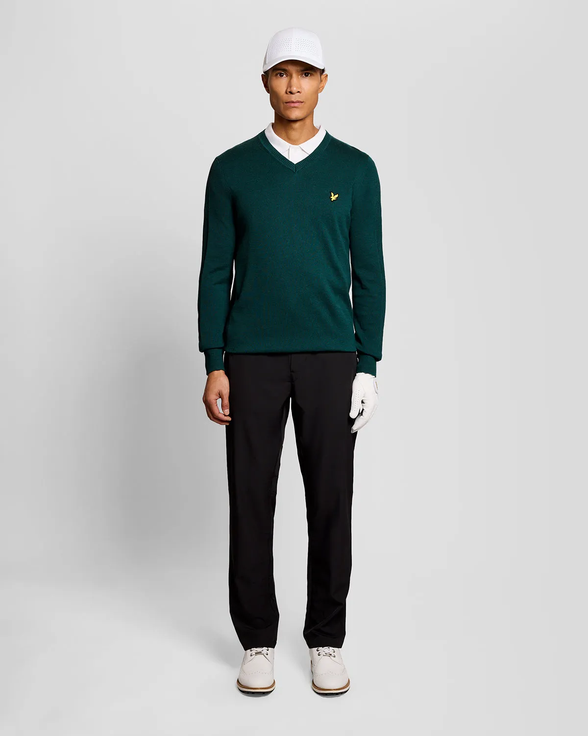 Cotton Blend V-Neck Jumper sold by Lyle & Scott product image thumbnail 2