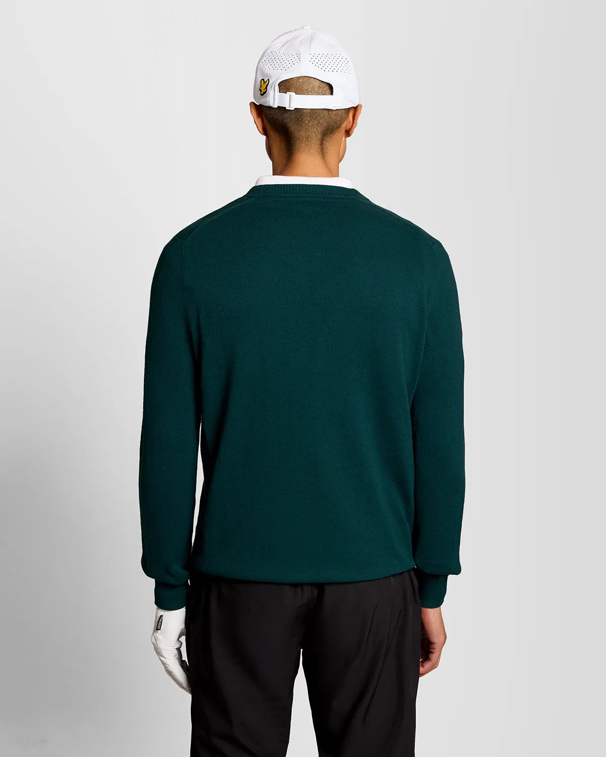 Cotton Blend V-Neck Jumper sold by Lyle & Scott product image thumbnail 4