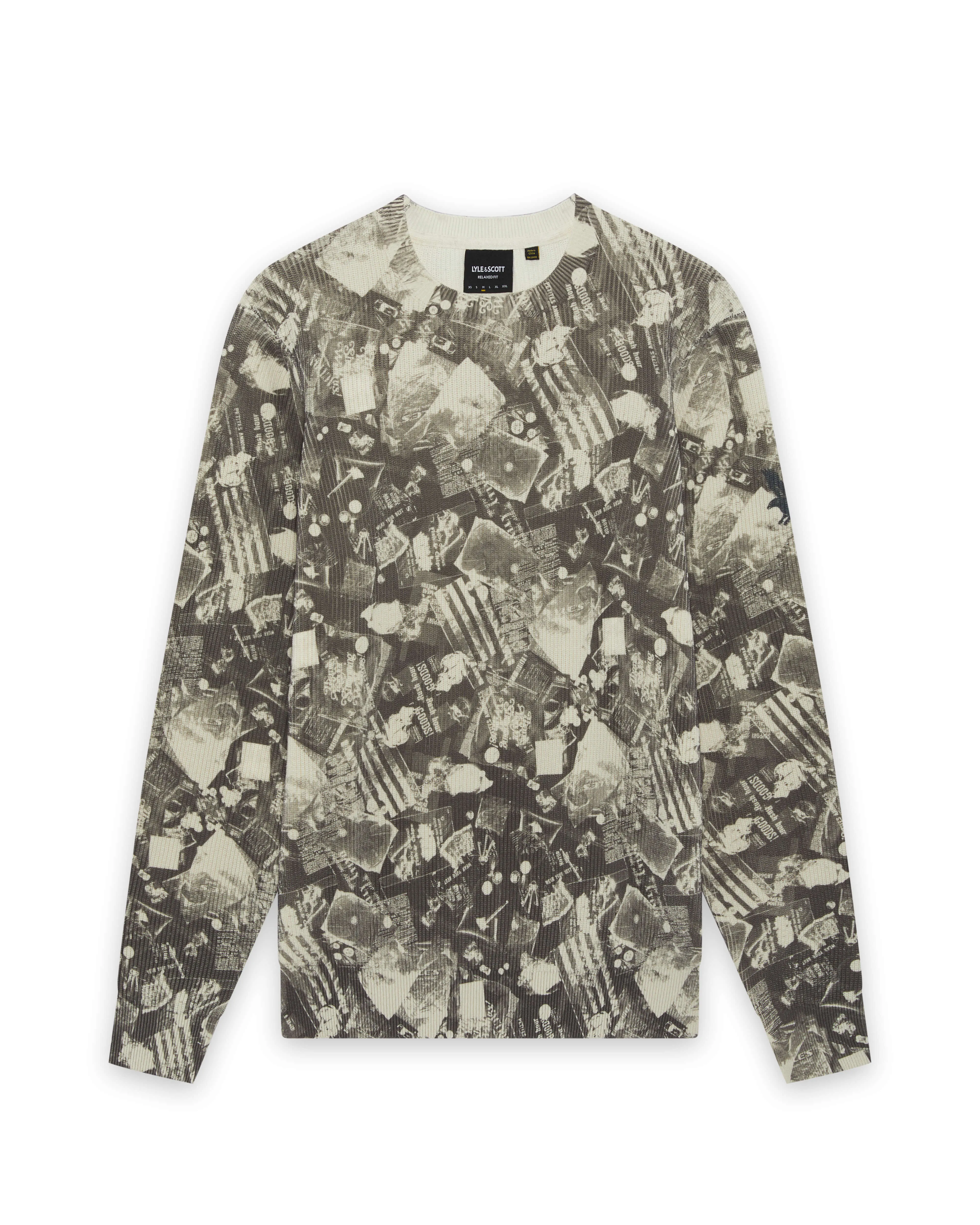 Printed Crew Neck Jumper sold by Lyle & Scott product image thumbnail 5