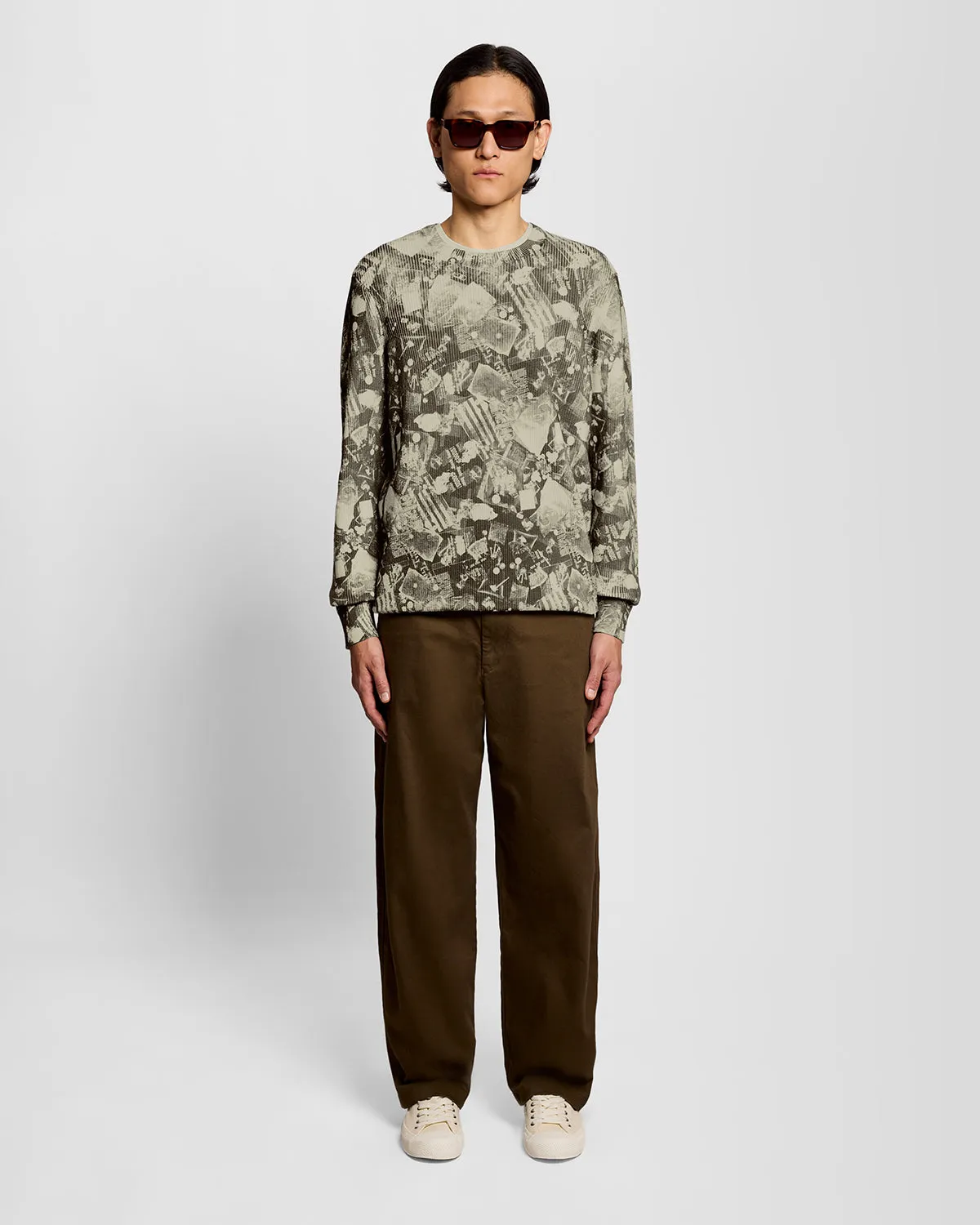 Printed Crew Neck Jumper sold by Lyle & Scott product image thumbnail 2