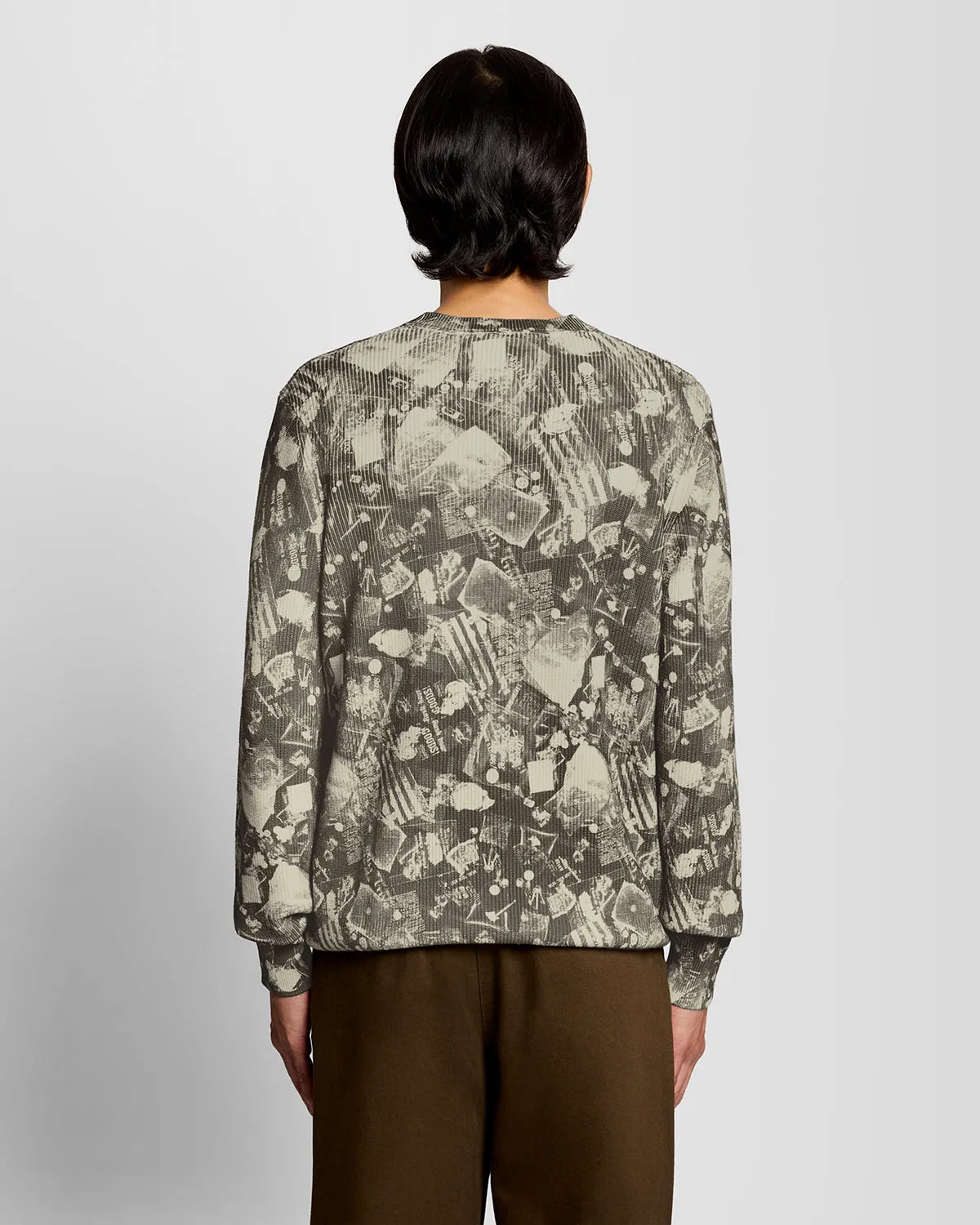 Printed Crew Neck Jumper sold by Lyle & Scott product image thumbnail 4