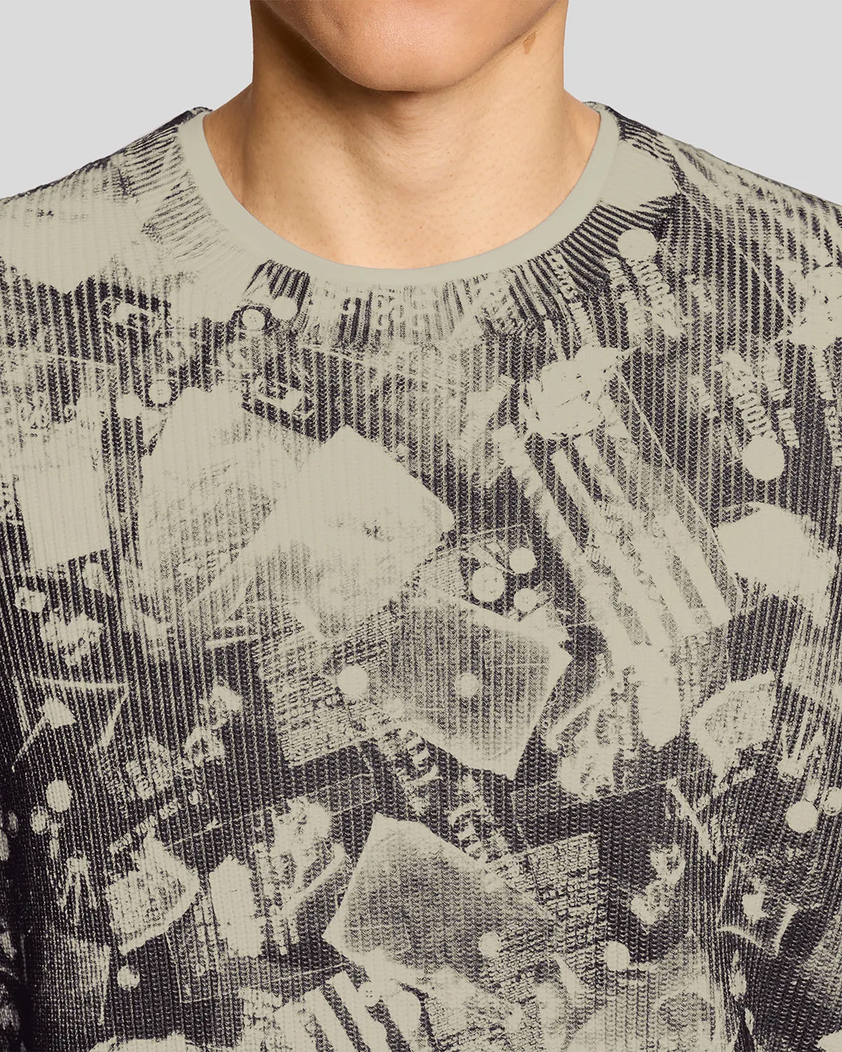 Printed Crew Neck Jumper sold by Lyle & Scott product image thumbnail 3