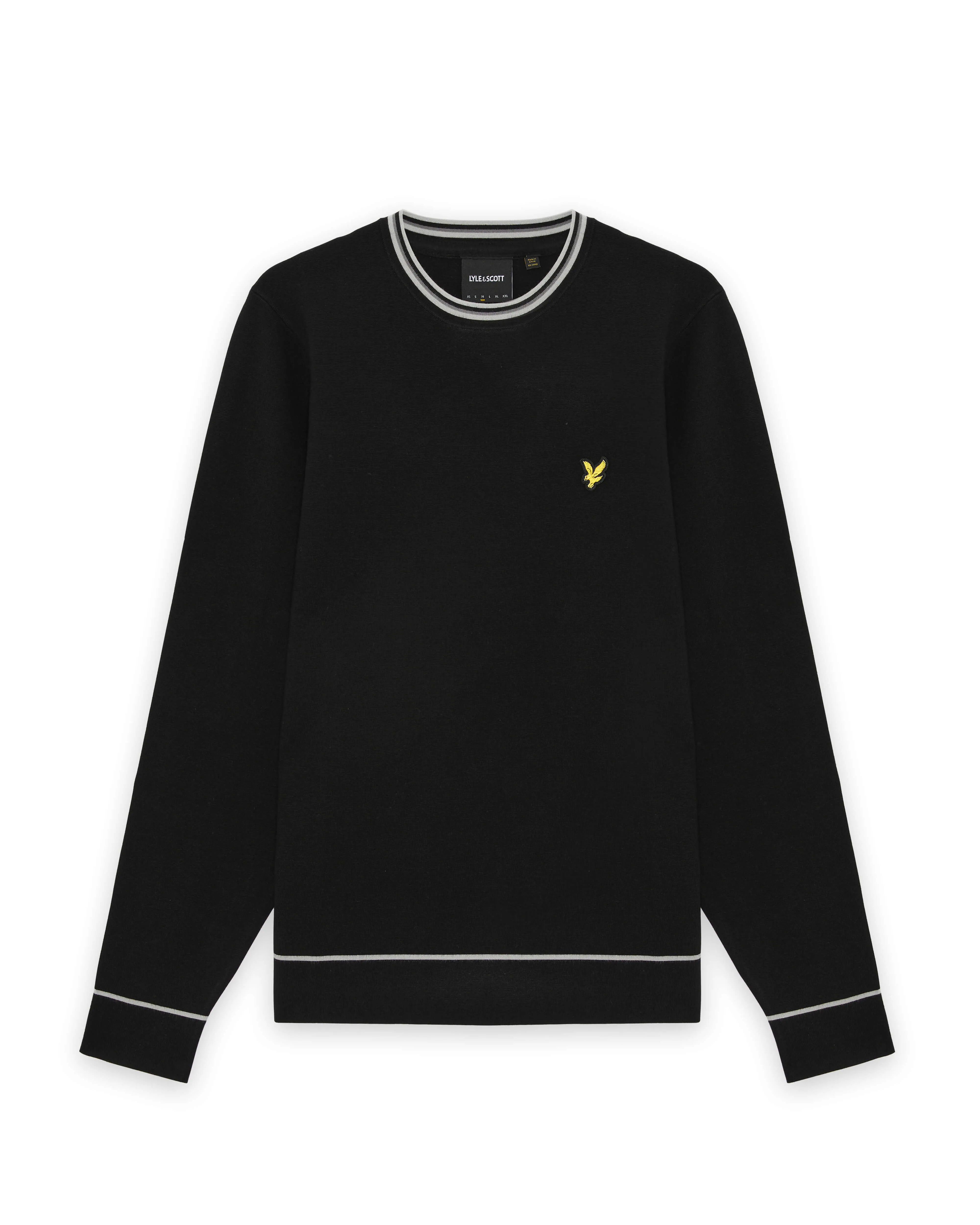 Tipped Knitted Crew Neck Jumper sold by Lyle & Scott product image thumbnail 5