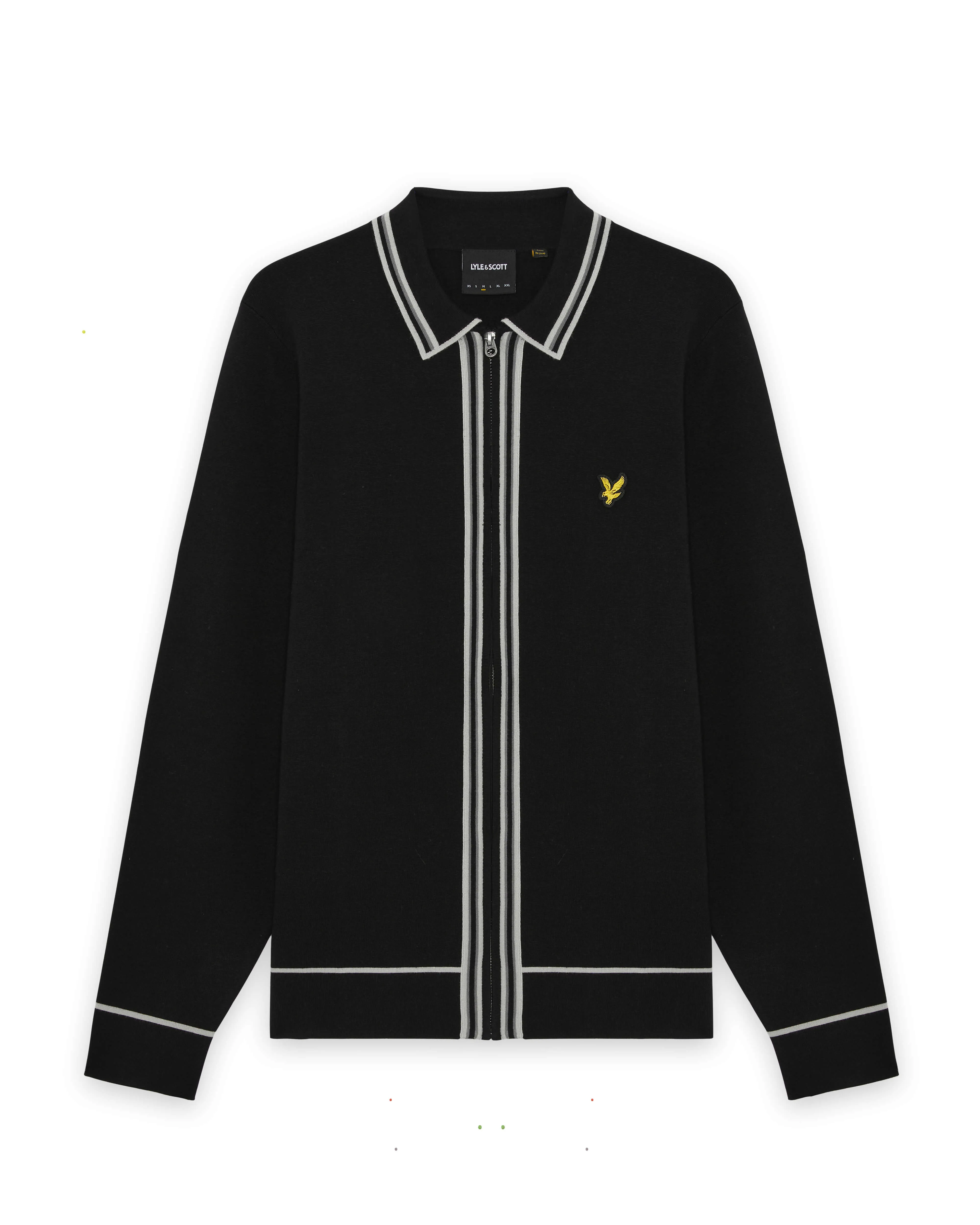 Tipped Full Zip Knitted Jumper sold by Lyle & Scott product image thumbnail 5